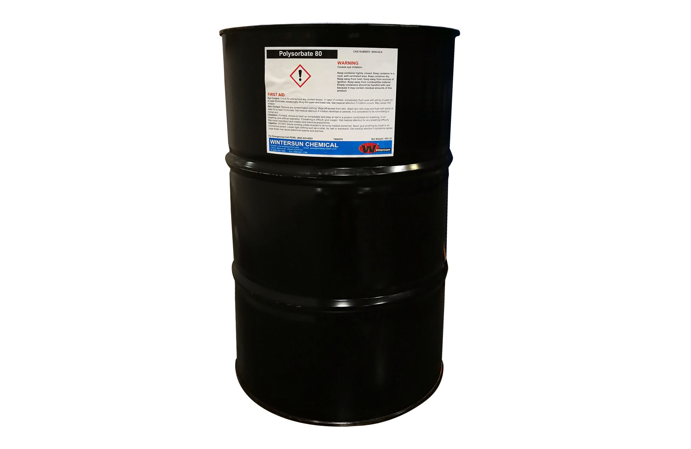 Polysorbate 80 [C64H124O26] [CAS_9005-65-6] NF/FCC Liquid (485 Lb Drum –  Wintersun Chemical